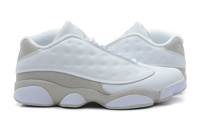 Nike Air Jordan 13 XIII Retro Low Mens Shoes White / Silver / Grey