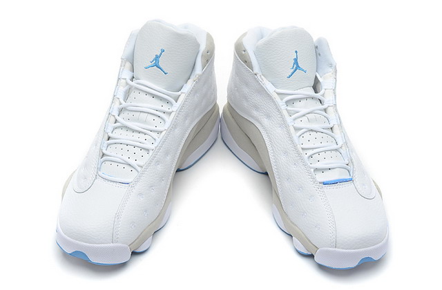 Nike Air Jordan 13 XIII Retro Mens Shoes White/ Neutral Grey / University Blue