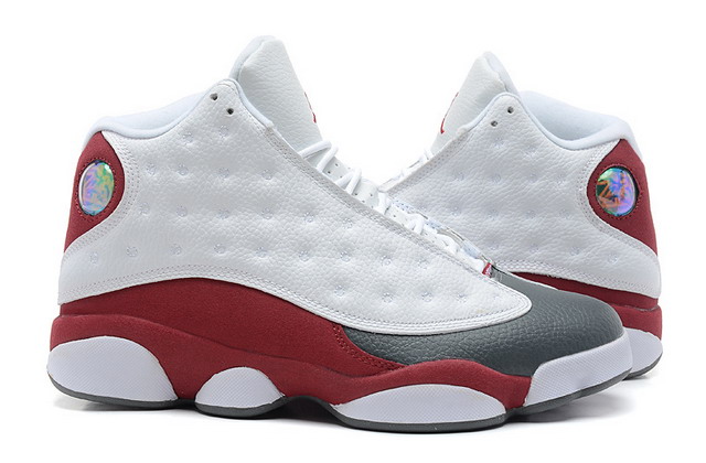 Nike Air Jordan 13 XIII Retro Mens Shoes White / Team Red / Flint Grey