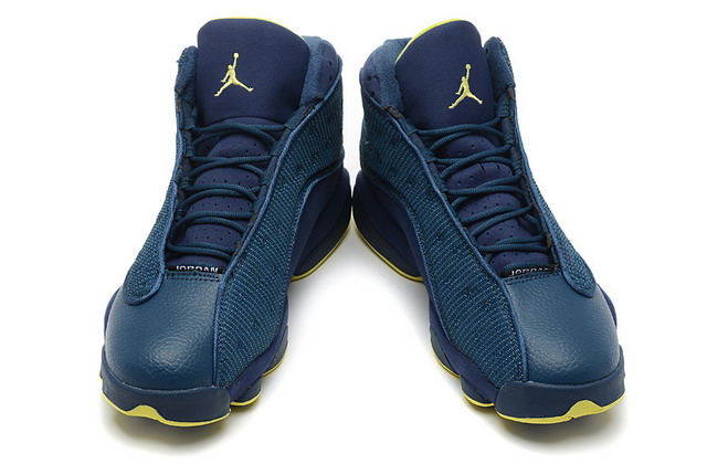 Nike Air Jordan 13 XIII Retro Mens Shoes Squadron Blue / Yellow Black
