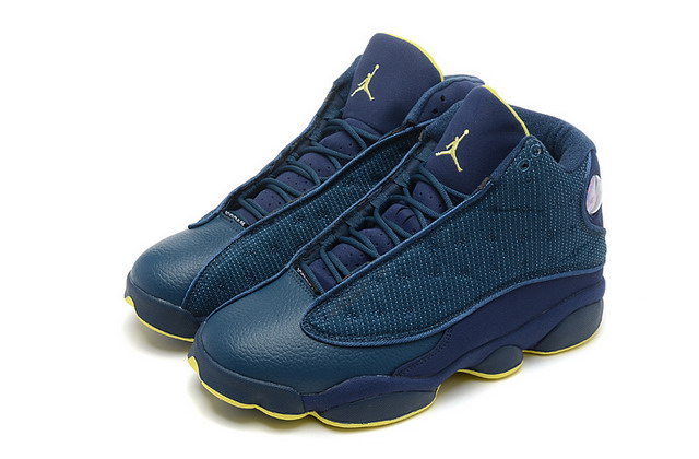Nike Air Jordan 13 XIII Retro Mens Shoes Squadron Blue / Yellow Black