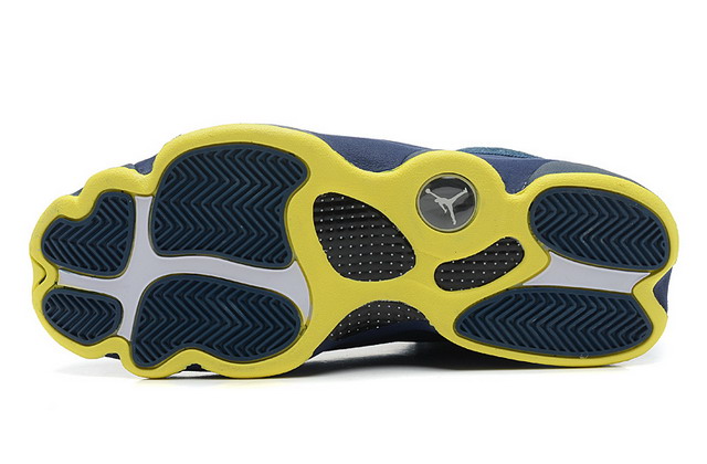 Nike Air Jordan 13 XIII Retro Mens Shoes Squadron Blue / Yellow Black