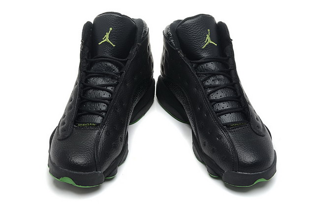Nike Air Jordan 13 XIII Retro Altitude Mens Shoes Black / Altitude Green