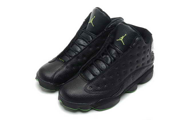 Nike Air Jordan 13 XIII Retro Altitude Mens Shoes Black / Altitude Green