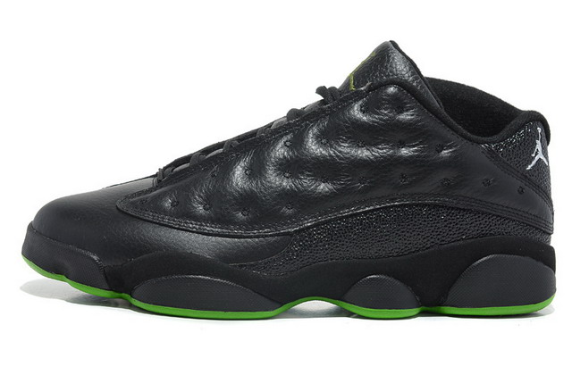 Nike Air Jordan 13 XIII Retro Low Mens Shoes Black / Altitude Green