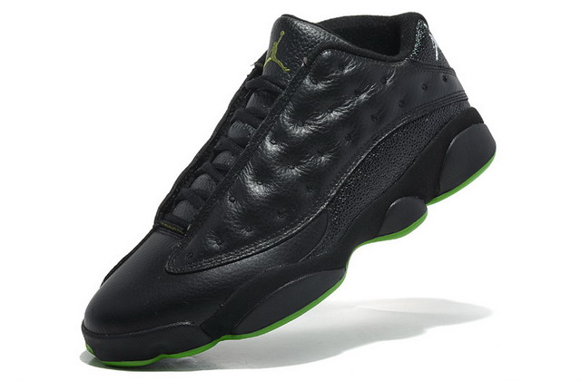 Nike Air Jordan 13 XIII Retro Low Mens Shoes Black / Altitude Green