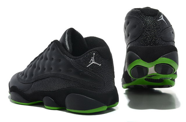 Nike Air Jordan 13 XIII Retro Low Mens Shoes Black / Altitude Green