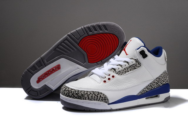 Nike Air Jordan 3 III Retro Mens Shoes White / True Blue