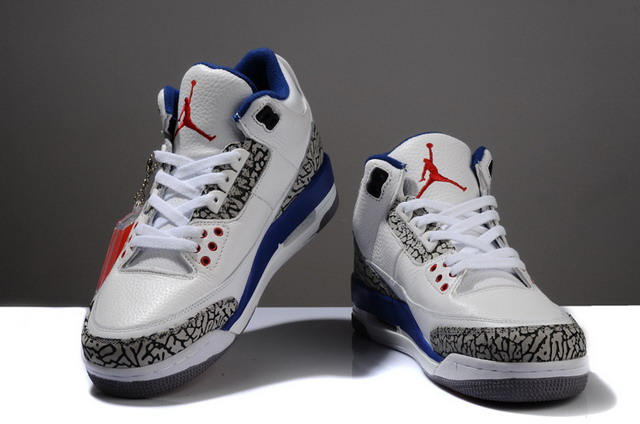 Nike Air Jordan 3 III Retro Mens Shoes White / True Blue