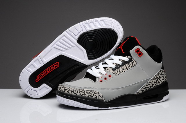 Nike Air Jordan 3 III Retro Mens Shoes Stealth / Varsity Red / lt Grapht / Black