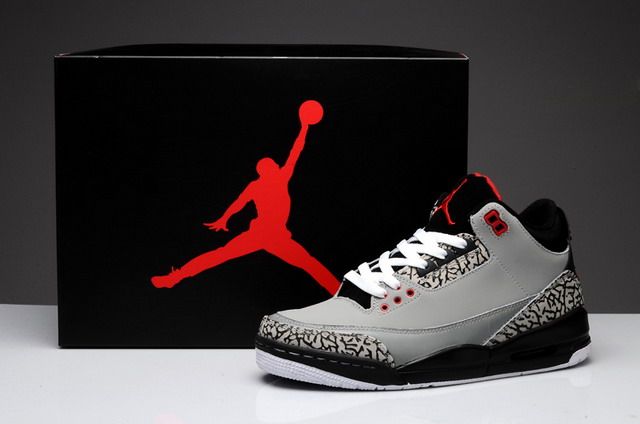 Nike Air Jordan 3 III Retro Mens Shoes Stealth / Varsity Red / lt Grapht / Black