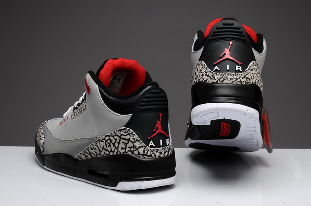 Nike Air Jordan 3 III Retro Mens Shoes Stealth / Varsity Red / lt Grapht / Black