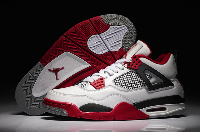 Nike Air Jordan 4 Retro Mars Blackmon Mens Shoes White / Varsity Red / Black
