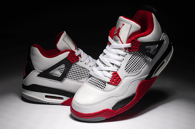 Nike Air Jordan 4 Retro Mars Blackmon Mens Shoes White / Varsity Red / Black