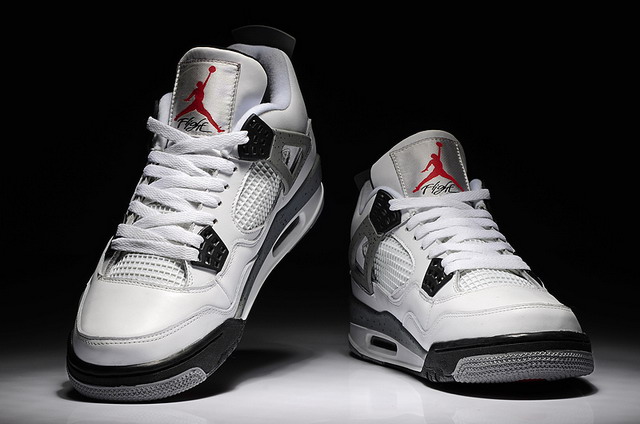 Nike Air Jordan 4 IV Retro Mens Shoes White Cement
