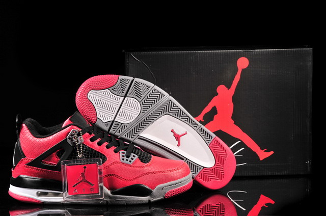 Nike Air Jordan 4 Retro Mens Shoes Red / Black / Grey