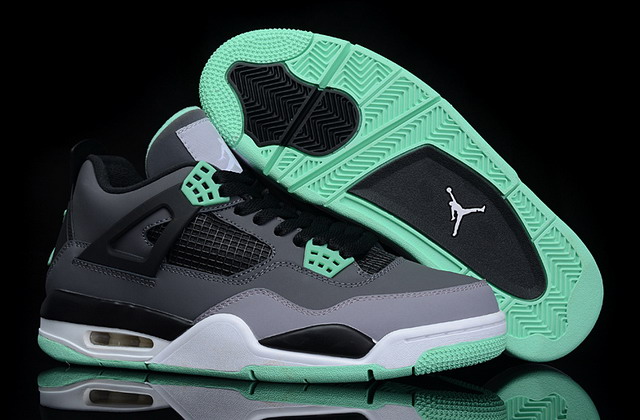 Nike Air Jordan 4 Retro Oregon Mens Shoes Grey / Black / Green