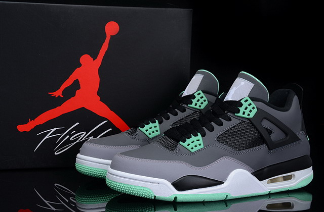 Nike Air Jordan 4 Retro Oregon Mens Shoes Grey / Black / Green