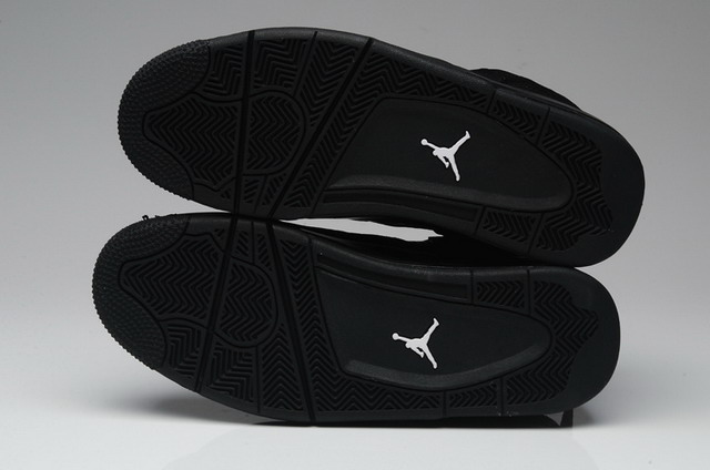 Nike Air Jordan 4 IV Retro Mens Shoes Black / Black / Light Graphite
