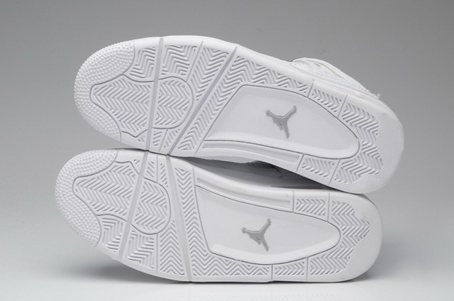 Nike Air Jordan 4 IV Retro Mens Shoes Anniversary White / Metallic Silver