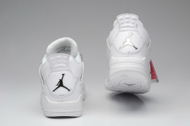 Nike Air Jordan 4 IV Retro Mens Shoes Anniversary White / Metallic Silver