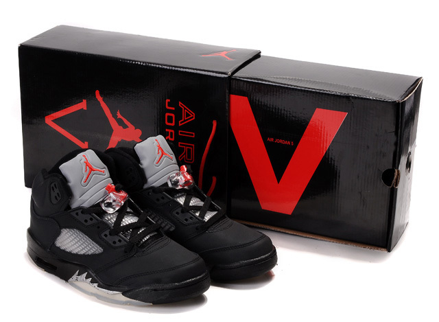 Nike Air Jordan 5 V Retro Premio Bin 23 Mens Shoes Black / Metallic Silver