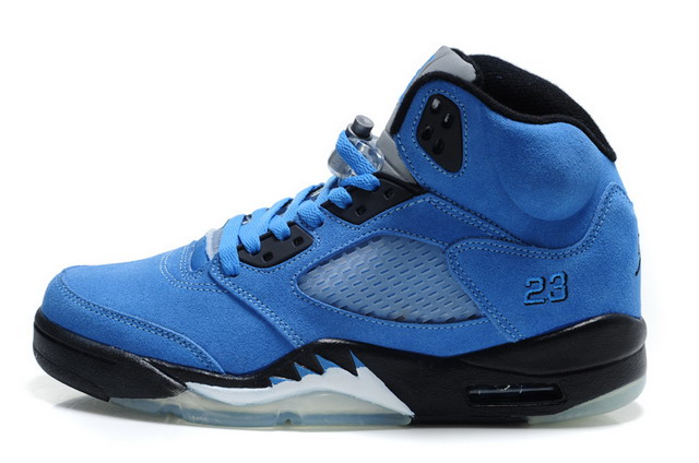Nike Air Jordan 5 V Retro Mens Shoes Blue / Black / White