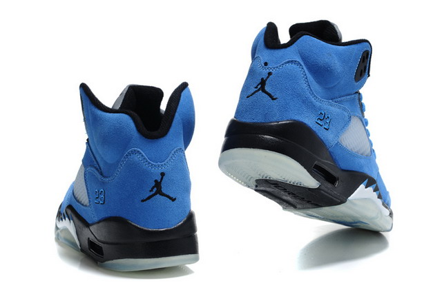 Nike Air Jordan 5 V Retro Mens Shoes Blue / Black / White