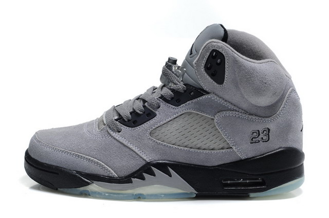 Nike Air Jordan 5 V Retro Mens Shoes Cool Grey / Black