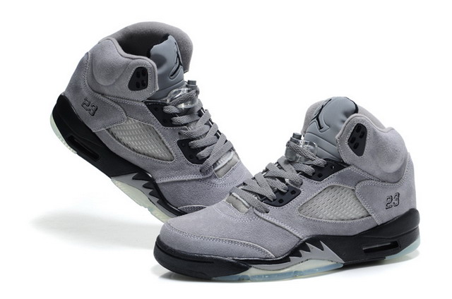 Nike Air Jordan 5 V Retro Mens Shoes Cool Grey / Black