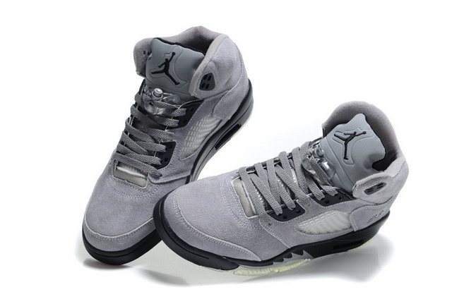 Nike Air Jordan 5 V Retro Mens Shoes Cool Grey / Black