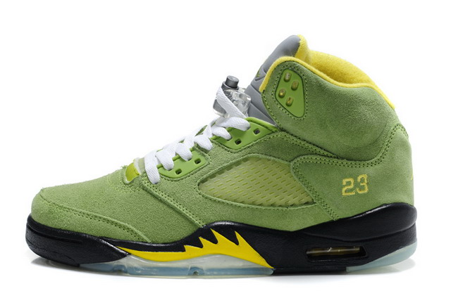 Nike Air Jordan 5 V Retro Mens Shoes Lime / Black / Yellow