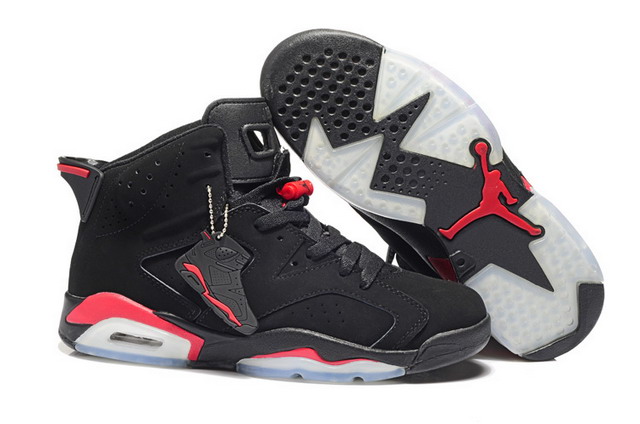 Nike Air Jordan 6 VI Retro Mens Shoes Infrared Pack Split Black / Infrared