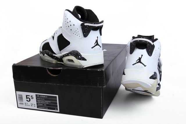 Nike Air Jordan 6 VI Retro Oreo Mens Shoes Black / White