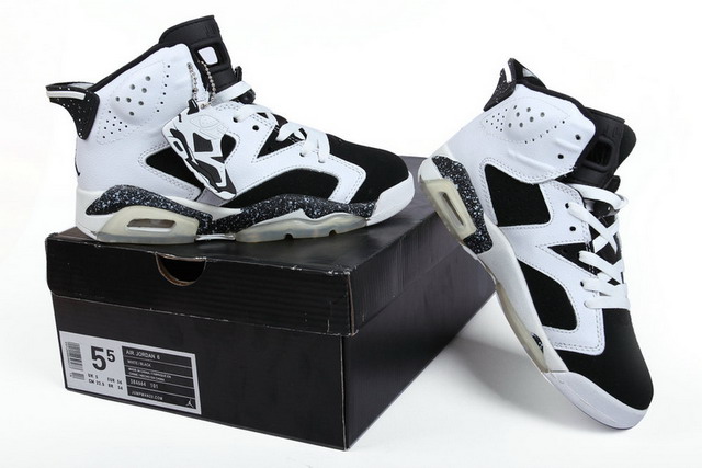 Nike Air Jordan 6 VI Retro Oreo Mens Shoes Black / White