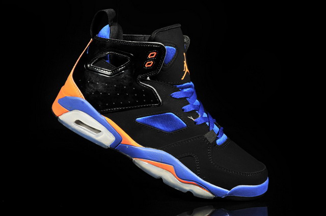 Nike Air Jordan 6 VI Retro Mens Shoes Black / Royal Blue / Orange
