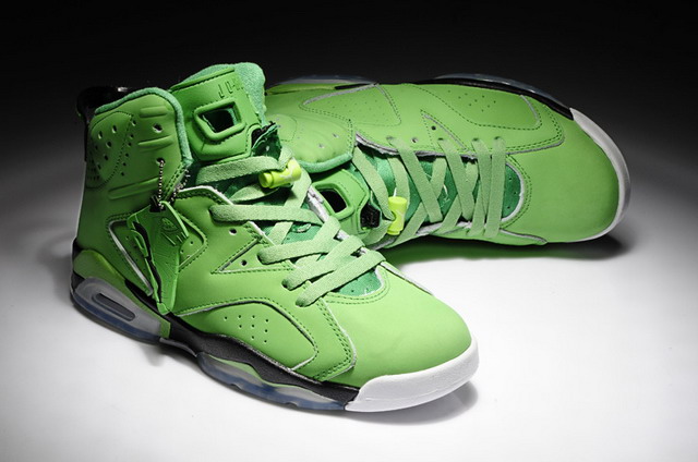 Nike Air Jordan 6 VI Retro Mens Shoes Green / Black
