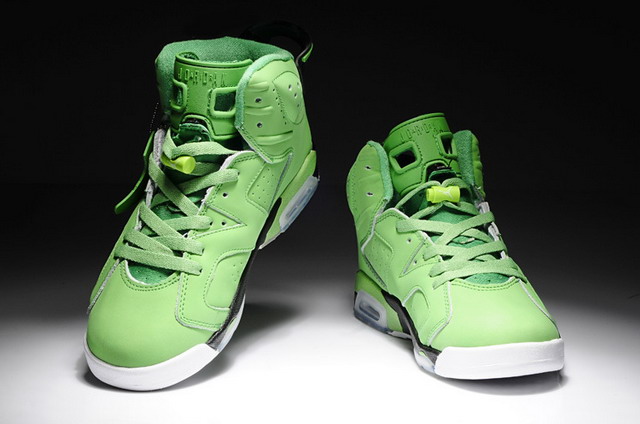 Nike Air Jordan 6 VI Retro Mens Shoes Green / Black