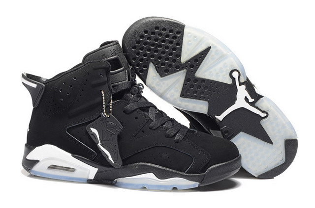 Nike Air Jordan 6 VI Retro Mens Shoes Black / Metallic Silver
