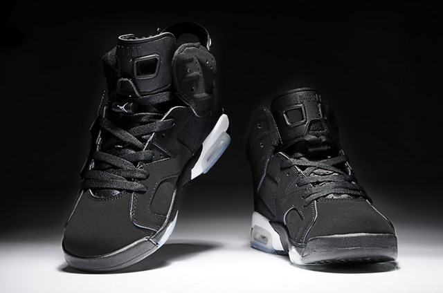 Nike Air Jordan 6 VI Retro Mens Shoes Black / Metallic Silver