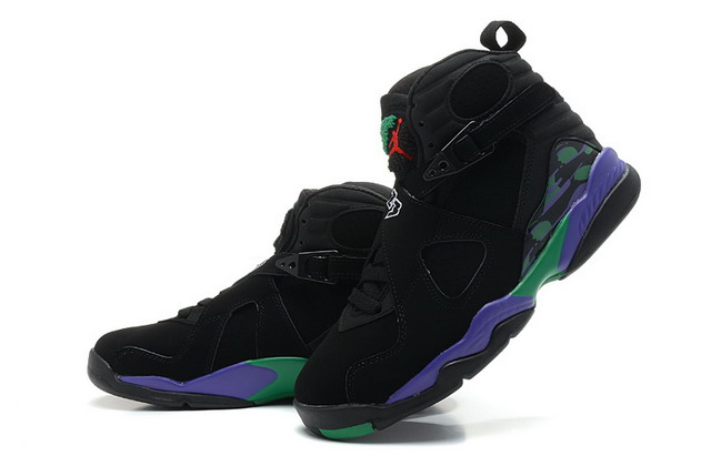 Nike Air Jordan 8 Retro Aqua Mens Shoes Black / Dark Concord / Anthracite / Green