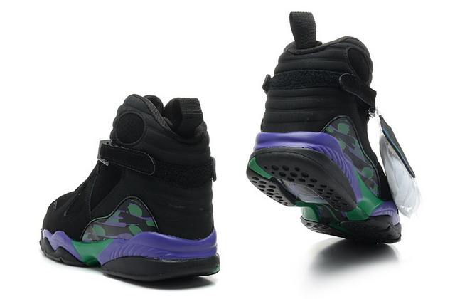 Nike Air Jordan 8 Retro Aqua Mens Shoes Black / Dark Concord / Anthracite / Green