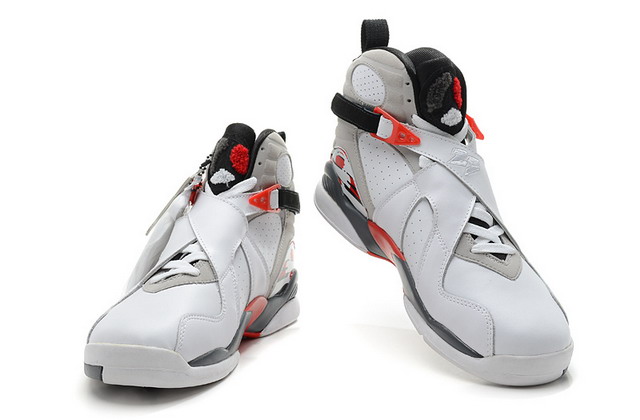 Nike Air Jordan 8 Retro Mens Shoes White / Black / True Red