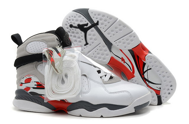 Nike Air Jordan 8 Retro Mens Shoes White / Black / True Red