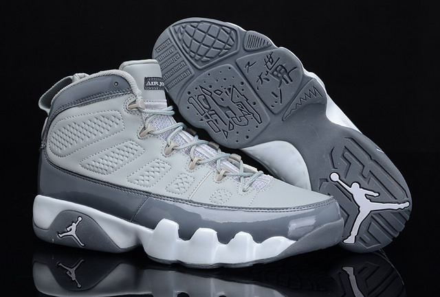 Nike Air Jordan 9 IX Retro 2012 Release Mens Shoes Medium Grey / White Cool Grey