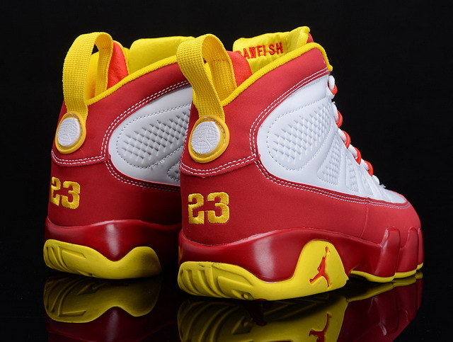 Nike Air Jordan 9 IX Retro Bentley Crawfish Ellis Mens Shoes White / Dark Cayenne / University Gold
