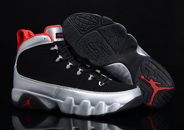 Nike Air Jordan 9 IX Retro Johnny Kilroy Mens Shoes Black / Gym Red / Mtlc Platnium
