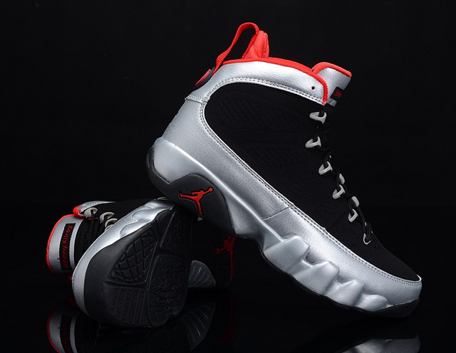 Nike Air Jordan 9 IX Retro Johnny Kilroy Mens Shoes Black / Gym Red / Mtlc Platnium