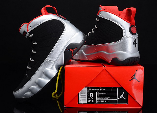 Nike Air Jordan 9 IX Retro Johnny Kilroy Mens Shoes Black / Gym Red / Mtlc Platnium