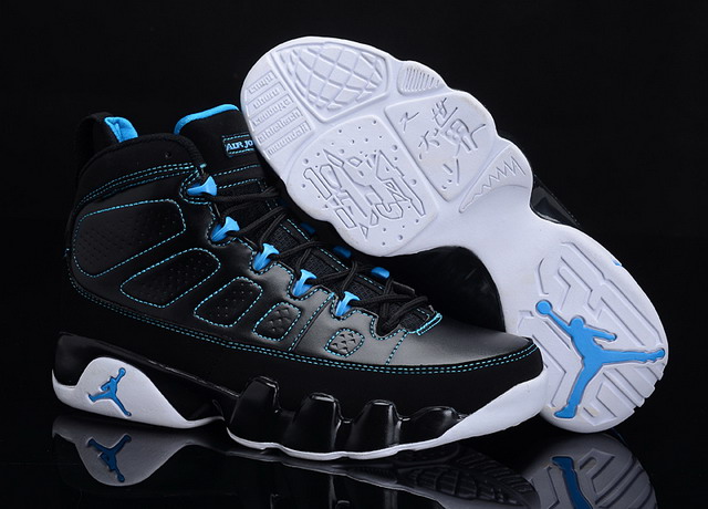 Nike Air Jordan 9 IX Retro Mens Shoes Black / White / Photo Blue